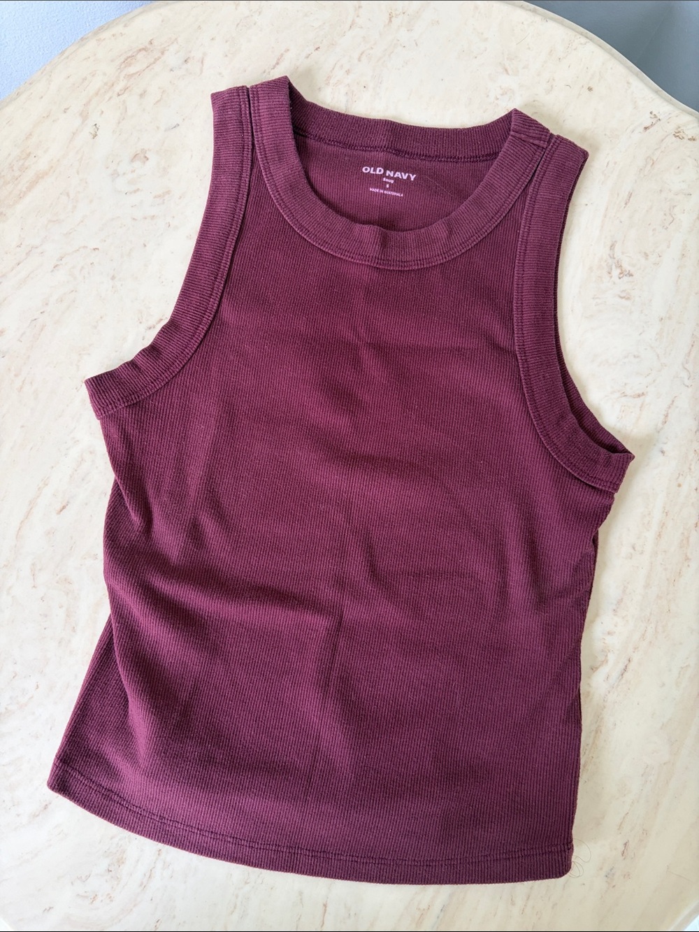 Old Navy Women's Ribbed Tank Top - Wine